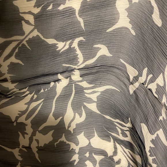 Navy and cream club monaco sheer silk scarf - Picture 2 of 5